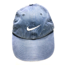 Nike Tiger Woods Center Swoosh Strapback Hat Cap Blue VTG 90s Y2K Dad Golf TW - £45.55 GBP