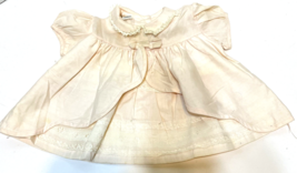 Vintage Fawn Fashions Infant Girls Pink White Lace Button Dress 13 to 20... - $18.79