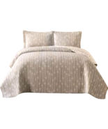 Nautical Twin Quilt Coverlet Set Sham Reversible Rope Knot Beach Light C... - £46.73 GBP