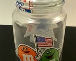 Vintage M&amp;M Candy 1984 Olympic Games Los Angeles 8&quot; Glass Jar - £9.51 GBP
