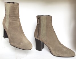 AQUATALIA Elastic Stretch Sides Zipper Suede Ankle Boots (Size 8) - £79.05 GBP