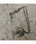 Vintage Mythical Unicorn Head Pewter Pendant Necklace Silver Tone W/chai... - $19.32 CAD