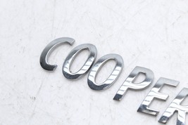 MINI COOPER S REAR TRUNK LID EMBLEM BADGE E5820 image 4