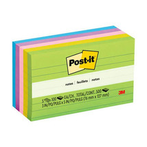 Post-it Notes Lined Assorted 73x123mm (5pk) - Ultra - £22.69 GBP