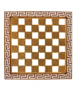 Chess Board Meander Ancient Greece Symbol Cast Alabaster Statue 35 cm  - £117.94 GBP