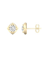 3/8 Ct TDW Diamond 10K Yellow Gold Solitaire Stud Earrings - $429.99