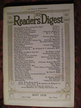 Readers Digest May 1938 J B Priestly Fred Kelly John T Flynn Archibald Rutledge - £6.32 GBP