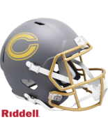 Chicago Bears Helmet Riddell Replica Full Size Speed Style Slate Alternate - $268.46 CAD