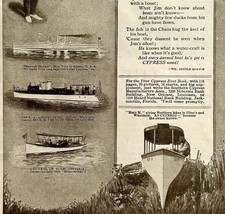 1920 Cypress Lumber Ships Boat Wise Jim Advertisement Nautical Ephemera - £26.86 GBP