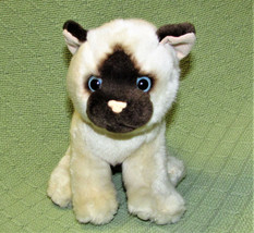 Teeboo Kidoo Siamese Cat Plush Meows Miamoo Stuffed Animal Kitty Blue Eyes Htf - £8.96 GBP