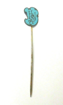 Antique / Vintage Signed Bailey Banks &amp; Biddle Enamel Stick Pin Marked Silver  - $59.99