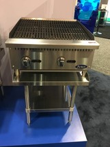 24&quot; LAVA ROCK CHAR BROILER ATCB-24 W STAINLESS EQUIPMENT STAND PACKAGE D... - £1,010.18 GBP