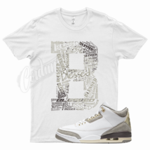 White BLESSED T Shirt for J1 3 Retro A Ma Maniere Medium Grey Ore Violet  - £20.55 GBP+
