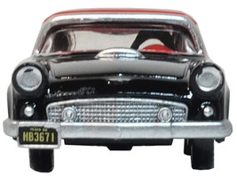1956 Ford Thunderbird Raven Black with Fiesta Red Top 1/87 (HO) Scale Diecast... - £16.83 GBP
