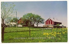President Eisenhowers Farm Gettysburg PA vintage Postcard Unused - $5.98