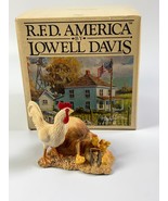 Schmid Lowell Davis Chow Time Hen Chicks Rooster W/ Bag Of Feed Border F... - $19.18 CAD