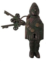 Brass Padlock Lock with Keys Finish Soldier - £44.62 GBP