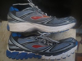 Brooks Ghost 5 Men&#39;s Gray &amp; Blue Athletic Running Shoes Size 12 Medium - £11.15 GBP