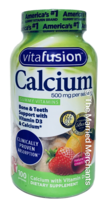 Vitafusion Calcium 500 mg Adult Vitamin Gummies 100 gummies each 6/2025 ... - $15.95