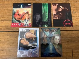 The X Files Promo Trading Card Lot of 5 Cards Topps Season 6 7 8 CV JD - $7.91