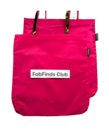 2x Lancôme Reversible Shopper Tote Bags Pink &amp; Multicolor - £11.12 GBP