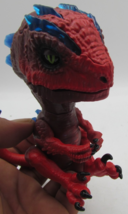 Fingerlings Untamed Radioactive Raptor Gamma 5” Interactive WowWee Red T... - $166.28 MXN