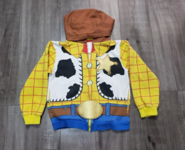 Disney TOY STORY WOODY Zip Up Hooded Sweatshirt Boys Size 5/6 Costume Co... - $11.88