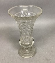 Vintage Unique Fluted Glass Vase - 8.25”H - $16.83
