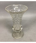 Vintage Unique Fluted Glass Vase - 8.25”H - $23.01 CAD