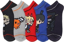 Chainsaw Man Adult Ankle Socks - 5-Pack of Demon-Hunting Style! - £10.89 GBP
