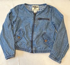 Kids Osh Kosh Soft Denim Jean Jacket kids size 5 Gently Used - £9.59 GBP