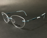 Silhouette Brille Rahmen 5521 FB 5040 Blau Rahmenlose Next Generation 52... - $172.11