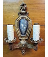 Early 20th Century Antique Sconce Wall Light Fixture Ornate Candlestick - $85.50