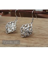 Silver Dangle earrings - Celtic - Elegant - SOLID sterling - stamped 925... - $900.05 MXN