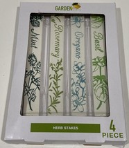 4-Piece Herb Garden Identification Stakes, Mint, Rosemary, Oregano, Basi... - £2.39 GBP
