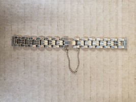 Lennox Stainless gold center clasp 1970s Vintage Watch Band Nos W114 - $43.85