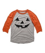 MSRP $28 American Classics Orange Jack-O&#39;-Lantern Face Raglan Tee Size 3... - $14.03 CAD