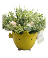 Ceramic Easter Ceramic Duck Chick Water Fowl Planter 5 Inches Base Tall - $42.30 CAD