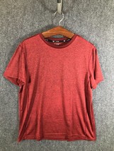 Tek Gear Athletic Shirt Men&#39;s Size Large Red Short Sleeve 100% Polyester... - £8.82 GBP