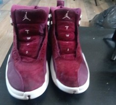 Jordan 12 Retro Bordeaux 2017  Shoes Size 8.5  Red Black  - £27.70 GBP