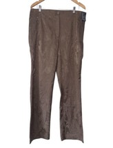 Vanilia Paisley Brocade Becky Pants Sz M Trousers Stretch High Rise Brow... - £25.69 GBP