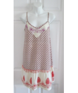 VALIJA GITANA Red Batik Adj. Strap Boho Beach Party Prairie Sundress (M/L) - $24.20 CAD
