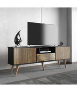 Latte Mid Century Modern TV Stand Up to 80&quot; TVs Console Table - £233.89 GBP