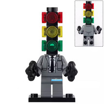 Traffic Light Man Skibidi Toilet Custom Printed Lego Compatible Minifigure Brick - £4.02 GBP