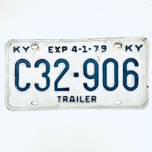 1979 United States Kentucky Base Trailer License Plate C32-906 - £13.21 GBP