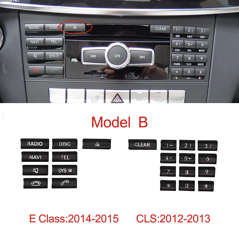 Car Accessories Center Console CD Multimedia Button Frame Cover Sticker ... - $115.30