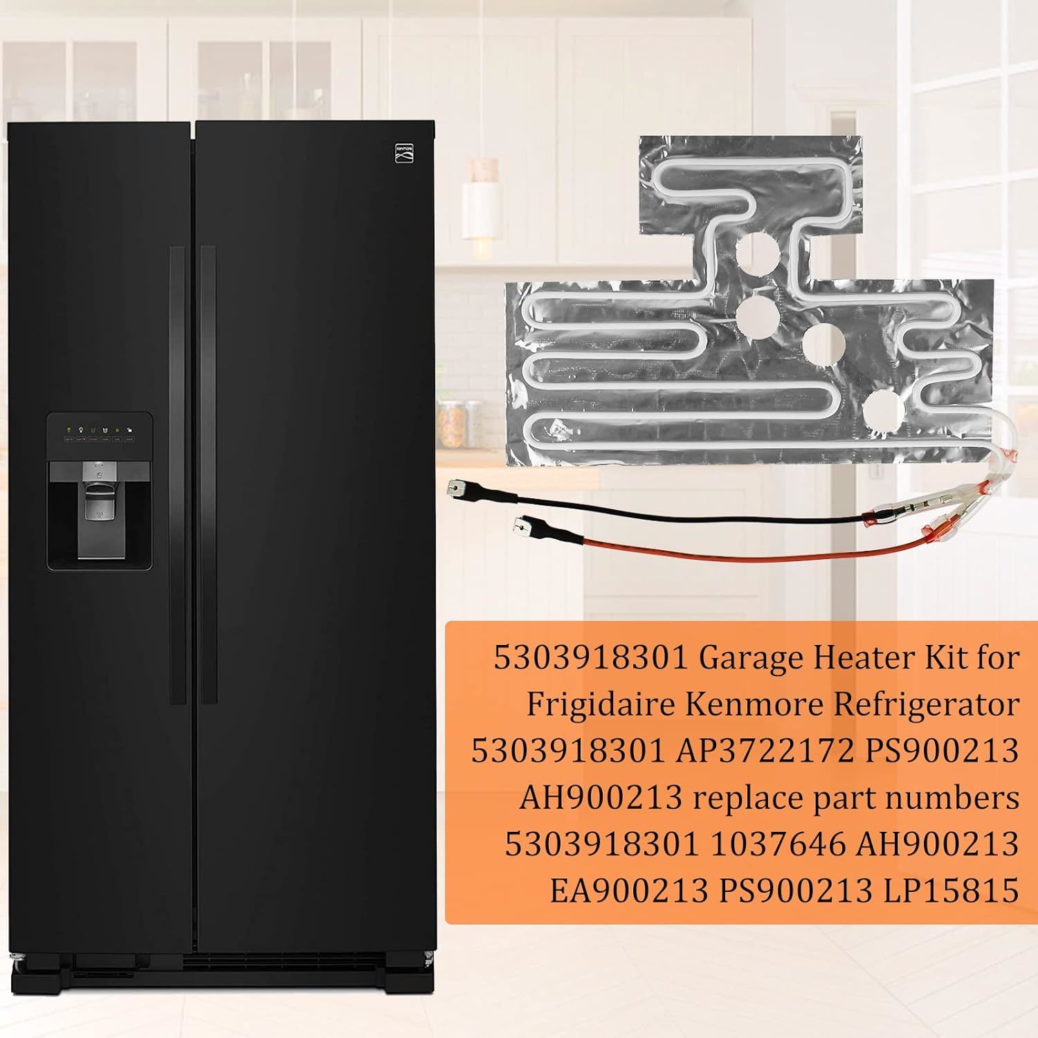 Frigidaire & Kenmore Garage Refrigerator Heater Kit 5303918301
