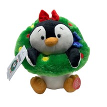Hallmark Playful Penguins All Decked Out  Animated Musical Light Plush Stuffed T - £27.63 GBP