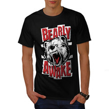 Wellcoda Bear Awake Beast Funny Mens T-shirt,  Graphic Design Printed Tee - £14.91 GBP+