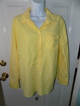 J. Crew Yellow Popover Blouse Size M Women&#39;s EUC - £14.00 GBP